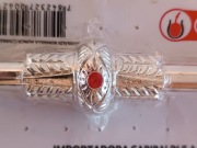 Bombilla alpaka Garibaldi 19 cm z Paragwaju (rubin)