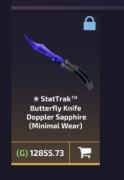 Nóż motylkowy saphire