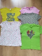 Bluzki z krótkim rękawem dziewczynka 122 cm