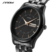 Klasyczny Damski Zegarek, Złote Detale, Datownik