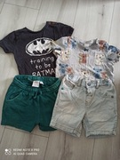 Zestaw na lato 80 zara hm next t-shirt spodenki