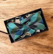 Elegancka mucha męska „Zieleń z klasą”- wesele, ślub, bankiet