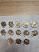 MONETY 5 ZŁ ( 13 ) SZTUK MENNICZE Z WORECZKÓW