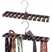WIELOFUNKCYJNY WIESZAK DO SZAFY ORGANIZER NA PASKI KRAWATY 2 SZTUKI