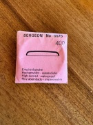 Szkło szkiełko BERGEON 40.0 mm NOS do zegarka kieszonkowego plexi wypukłe