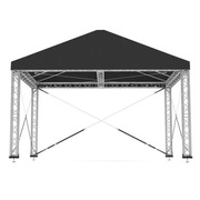 Czarna plandeka sceny 12m x 10,5m Alspaw/ Alustage