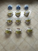 Duże włoskie ceramiczne donice ścienne – Rękodzieło z Południa Włoch