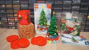 Lego Świąteczne Zestawy Mikołaj 40338 Choinka Pociąg formy do pierników 