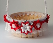 Koszyk, koszyczek wielkanocny na święconkę + serwetka 