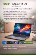 Acer Aspire 14 AI OLED 16GB 512GB Intel Core Ultra 5 NOWY