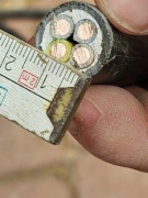 Kabel elektryczny 4 żyłowy, około 50 metrow