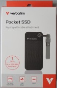 Dysk SSD zewnętrzny Verbatim Pocket SSD 1TB USB-C 3.2 Gen 2 czarny/szary