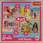 Puzzle Trefl Barbie 4 w 1