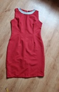 Czerwona sukienka ołówkowa dopasowana L/XL