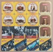 STARE PODKŁADKI POD PIWO TYSKIE - KORKOWE, KOLEKCJONERSKIE.