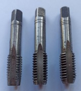 Gwintownik BSW 9/16" 12z calowy Whitwortha komplet 3 sztuki Wyprzedaż