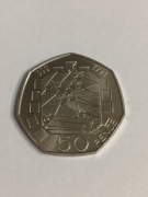 50 pensów 1992/93 Brytyjska prezydencja w UE rzadka BU