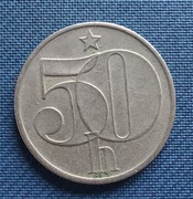 Moneta Czechosłowacja 50 Halerzy 1985