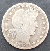 1902 Half Dollar  USA 50 Centow