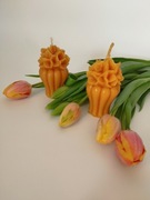 Świeca z naturalnego wosku pszczelego