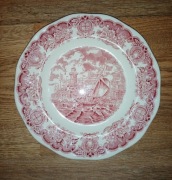 Porcelana angielska talerz seria Historyczne Porty Anglii - Crown Ducal Co.