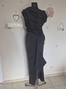 Czarna piankowa suknia rozm. S 36 asos