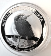 srebro 999,9 -1 oz, 1 dolar Australia 2021, Kookaburra