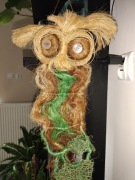 SOWA MAKRAMOWA Z SIZALU