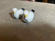 Porcelana figurki Gołębie Ptaki Dania Szkliwo