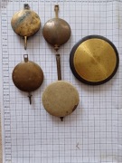 Zabytkowe 5 wahadeła od zegara wiszącego