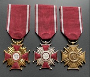 Krzyże Zasługi PRL komplet