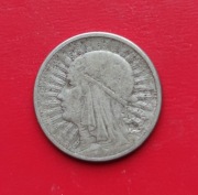 2 ZŁOTE GŁOWA KOBIETY 1933 rok - srebro AG oryginał N3