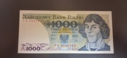Banknot 1000 zł 1982r. Stan UNC