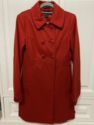 H&M PŁASZCZ 34 CZERWONY DWURZĘDOWY LINIA A ELEGANCKIE GUZIKI NA ŚWIĘTA HOT!