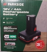 Akumulator parkside 12v 4ah Nowy Gwarancja