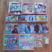 Mega zestaw PUZZLE TREFL 4+ 3+