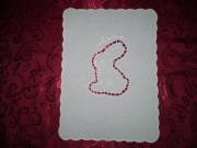 SERWETKA WIELKANOCNA HAFT RICHELIEU 