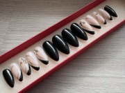 Ręcznie malowane sztuczne paznokcie,press on nails