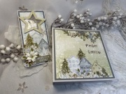 Grudniownik album foto scrapbook handmade prezent 