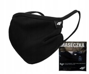 Maseczka wielorazowa 4F z Jonami srebra, czarna