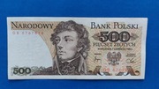 Banknot 500 zł z 1982r, Seria GB