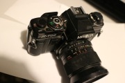 Minolta X-700 MPS + obiektyw Vivitar 28mm 1:2.5 