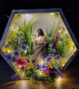 Dekoracja wielkanoc led Jezus