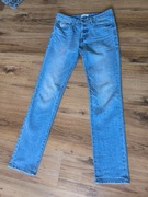 Jack & Jones jeansy męskie 30/34 slim fit niebieskie przecierane 
