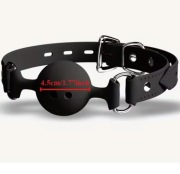 silikonowy knebel na usta oddychający knebel kulowy regulowany pasek 