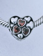 Charm's modułowy charms  s925  serce 