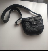 Torebka skórzana czarna Fabiola