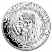 1 $ Nowa Zelandia Frodo 2021 1 Oz Ag.999