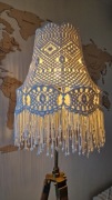 Abażur Makrama Handmade Boho Pleciony 