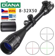 DIANA nowa luneta celownicza 8-32x50 AOE+ montaż 